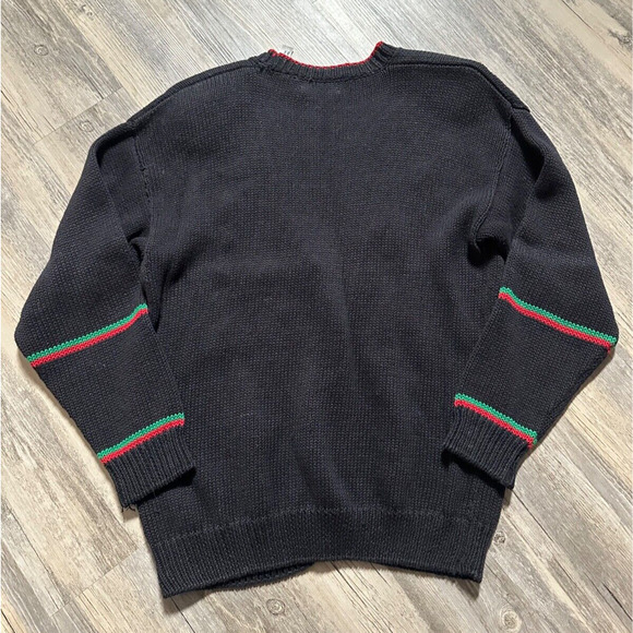 Vtg Colter Bay Christmas Sweater Button Holiday 1990's Mom Grandma Tree Stocking - Picture 6 of 9